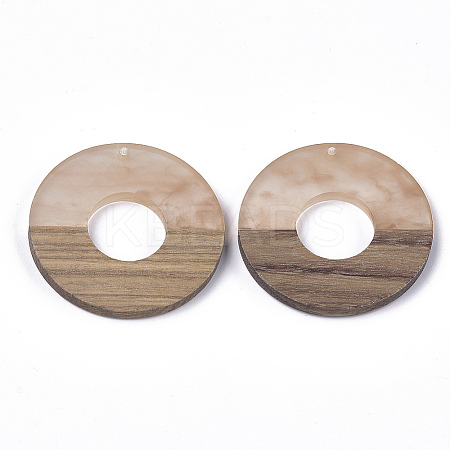 Resin & Walnut Wood Pendants LS-RESI-S358-50-1