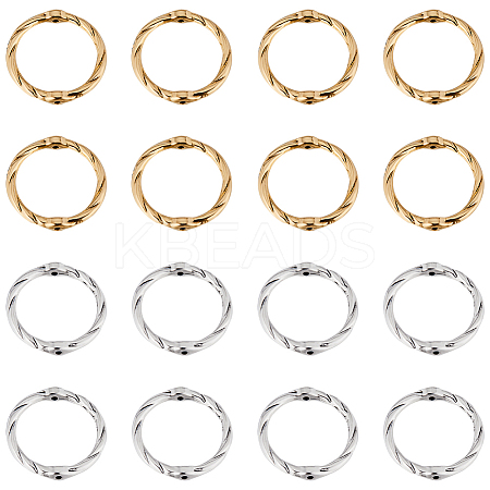 80Pcs 2 Colors Alloy Linking Rings FIND-SC0008-50-1