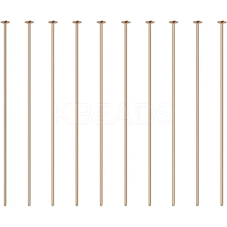 Brass Flat Head Pins KK-BC0004-01-0.7x45-1