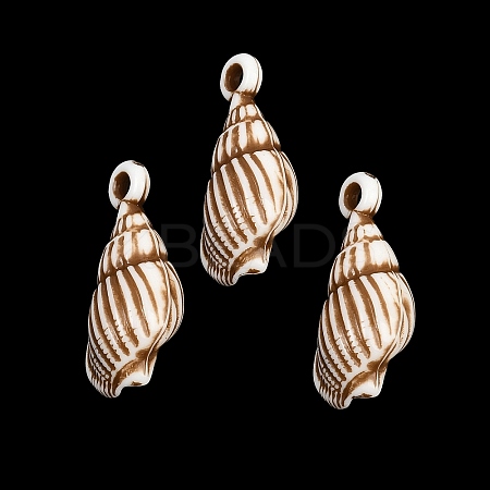 Spray Painted Opaque Acrylic Pendants ACRP-F003-03O-1