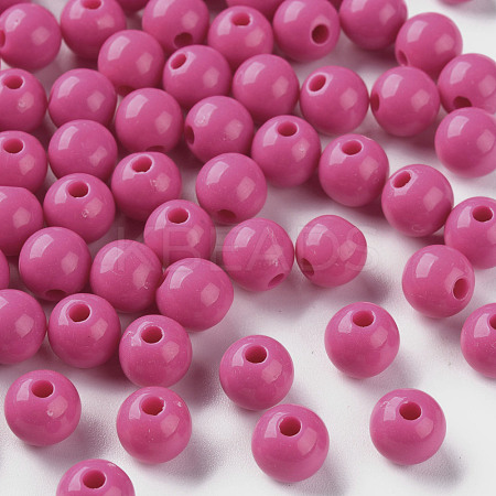 Opaque Acrylic Beads MACR-S370-C8mm-A13-1