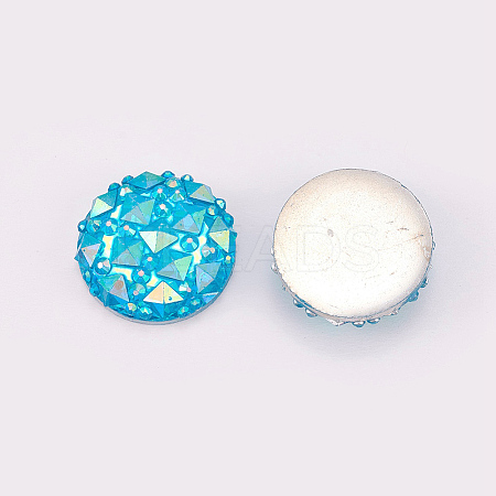Resin Cabochons RESI-WH0008-01D-1