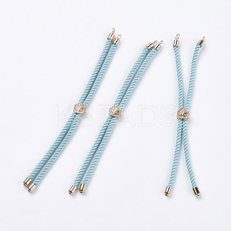 Nylon Twisted Cord Bracelet Making MAK-F018-09G-RS-1