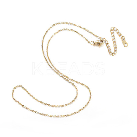 Vacuum Plating 304 Stainless Steel Necklaces X-NJEW-E080-10G-1