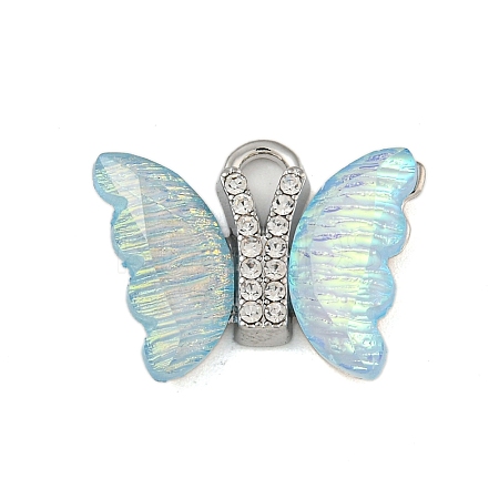 Iridescent Resin Pendants FIND-Z058-07P-02-1