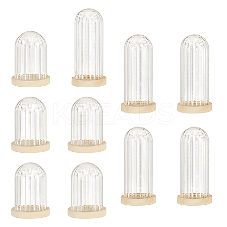  10Pcs Mini Glass Cloche Dome Covers DIY-NB0007-59-1