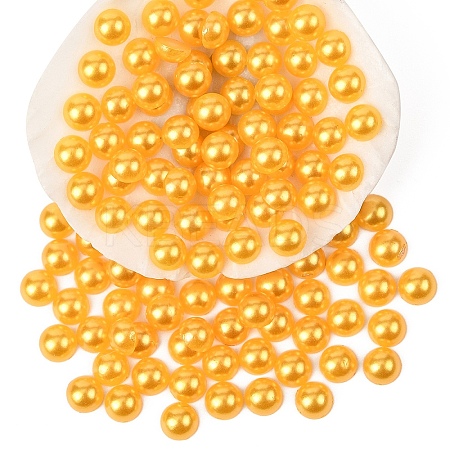 100Pcs ABS Plastic Imitation Pearl Cabochons SACR-YW0001-79F-1