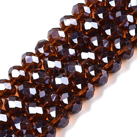 Electroplate Glass Beads Strands EGLA-A044-T8mm-A02-1