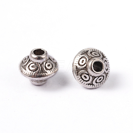 200Pcs Tibetan Style Alloy Spacer Beads TIBEB-ZF0001-03AS-1