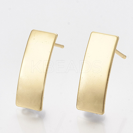 Brass Stud Earring Findings X-KK-T035-83-1