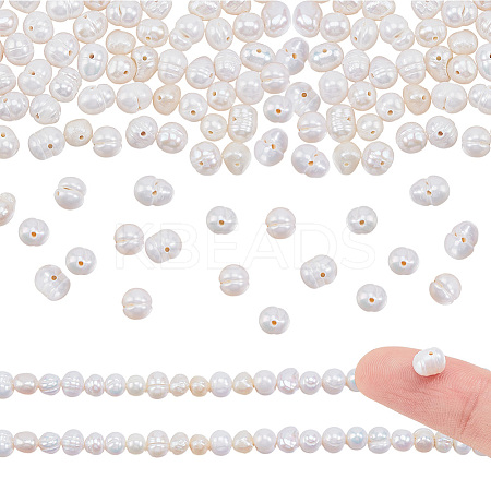 1 Strand Grade AA Natural Cultured Freshwater Pearl Beads Strands PEAR-GO0001-06-1