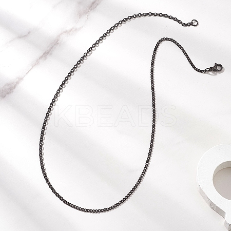 304 Stainless Steel Cable Chain Twisted Chain Necklaces for Women Men NJEW-JN05818-1