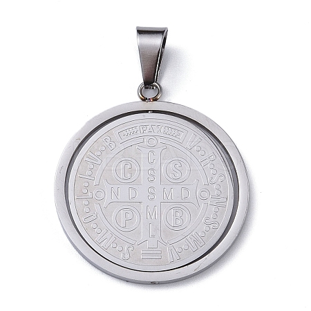 Non-Tarnish 304 Stainless Steel Pendants STAS-D097-10P-1