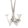 201 Stainless Steel Necklaces NJEW-Q336-01W-P-3