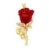 Brass Micro Pave Cubic Zirconia Pendants KK-A232-06G-1