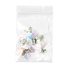 8Pcs 8 Colors Flower Acrylic Pendant Decorations HJEW-FS00034-03-6
