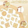 72Pcs 9 Styles Iron and 201 Stainless Steel Links FIND-YW0008-99-2