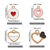 72Pcs 18 Style Alloy Enamel Charms & Pendants ENAM-CW0001-11-3
