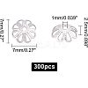 304 Stainless Steel Bead Caps STAS-UN0013-66P-2