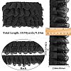 3-Layer Pleated Chiffon Flower Lace Trim OCOR-GF0003-26A-2