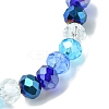Electroplated Glass Beaded Stretch Bracelets BJEW-JB10900-5
