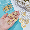 16Pcs Brass Flat Washers FIND-PH0026-78G-3