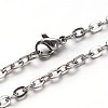 Tarnish Resistant 304 Stainless Steel Cable Chains Necklaces LS-NJEW-O058-12P-1
