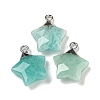 Natural Amazonite Pendants G-P540-01P-03-1