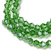 Transparent Electroplate Glass Beads Strands GLAA-F029-2mm-C03-3