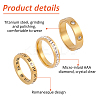 6Pcs 6 Style 201 Stainless Steel Hollow Roman Numerals Finger Ring Set with Rhinestone RJEW-AN0001-21-3