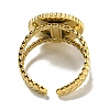 Ion Plating(IP) 304 Stainless Steel Open Cuff Rings RJEW-C079-17G-4