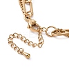 Vacuum Plating 304 Stainless Steel Double Chains Multi Layered Necklace for Women STAS-E155-03G-3