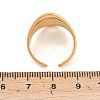 US Size 7 304 Stainless Steel Cuff Rings LS-RJEW-D336-04G-3