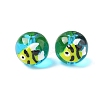 Ocean Theme Handmade Glass Enamel Beads LAMP-D304-02G-1