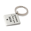 Mother's Day Gift 201 Stainless Steel Word Remember I Love You Mom Keychains LS-KEYC-E040-01P-02-2