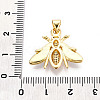 Brass Micro Pave Clear Cubic Zirconia Pendants KK-N268-28G-3