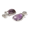Natural & Synthetic Mixed Gemstone Pendants G-A031-02P-5
