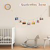 Wall Hanging Photo Display with Wooden Beads Garland AJEW-WH20011-54A-5