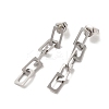 Non-Tarnish 304 Stainless Steel Chain Dangle Stud Earrings for Women LS-EJEW-Q781-27P-1