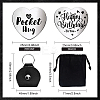 Heart Double-Sided Engraved Stainless Steel Commemorative Decision Maker Coin Set AJEW-GL0002-01L-2