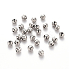 Tarnish Resistant 201 Stainless Steel Corrugated Beads STAS-S103-17C-P-1