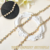 S-shaped Glass Rhinestone and Iron Cup Chains DIY-WH20032-25G-02-5