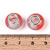 Transparent Resin Rondelle European Beads RESI-N044-02G-3