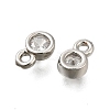 Brass Rhinestone Pendants KK-V002-29P-2