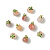10Pcs 2 Styles Natural Agate Peach Charms KK-CJ0003-24-8