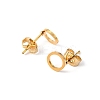 24 Pairs 2 Style 304 Stainless Steel Ring Stud Earrings EJEW-UN0001-90-3