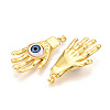 Brass Resin Pendants KK-T070-95-2