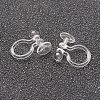Plastic Clip-on Earring Findings X-KY-F007-03-2