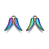 Rack Plating Rainbow Color Alloy Charms PALLOY-S180-326-2