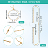 304 Stainless Steel Jewelry Sets STAS-SC0010-22G-2